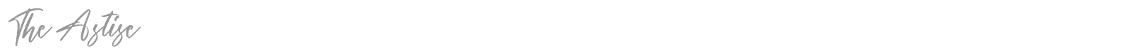 The Astise font preview